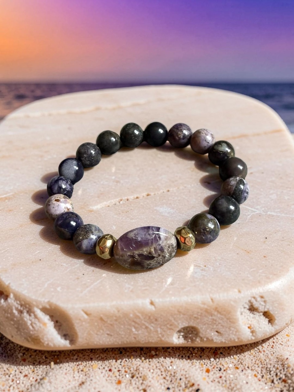 10mm Chariot Bracelet with Amethyst 💜